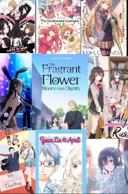 romance anime with all characters thumbnail