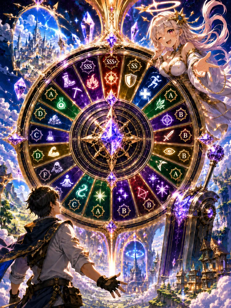 got reincarnated but you have to roll a roulette to decide your fate thumbnail