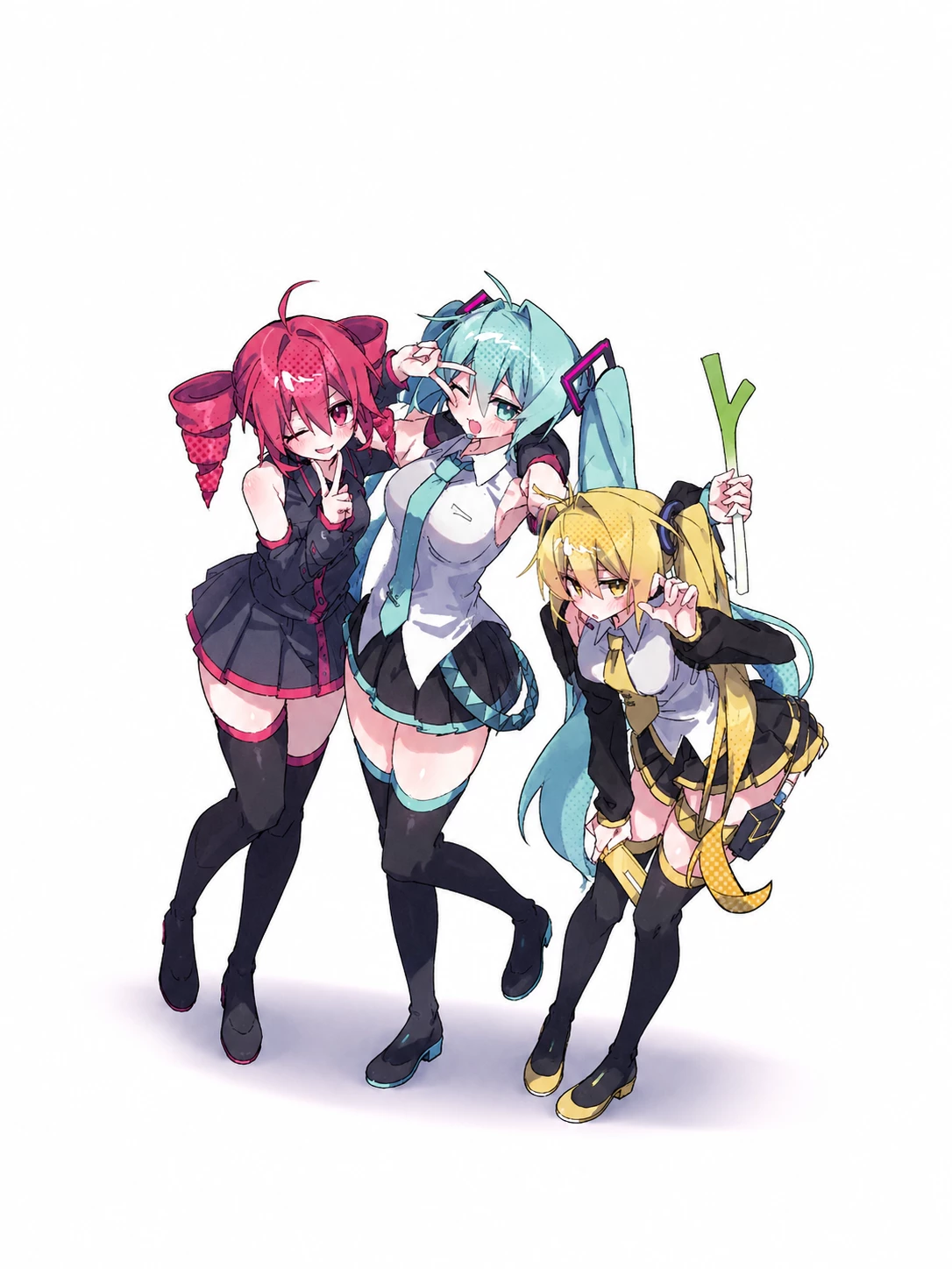 vocaloids (Miku, Teto and Neru) thumbnail