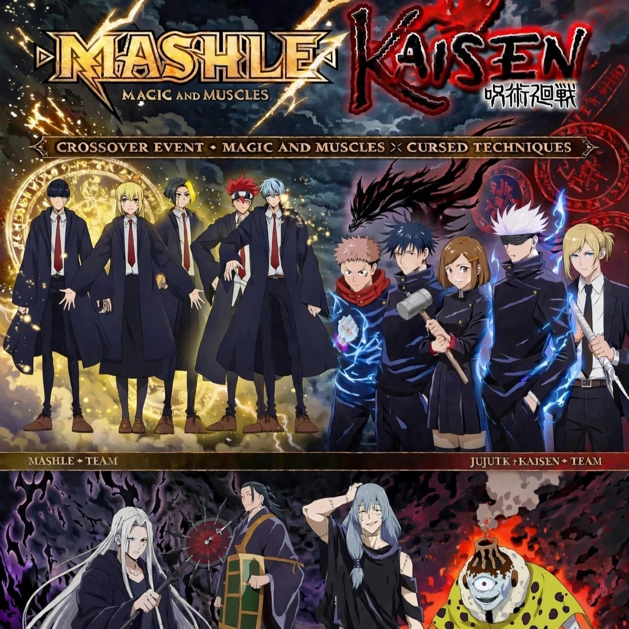 Mashle: Magia y músculos (o Mashle: Magic and Muscles) + jujutsu kaisen  thumbnail