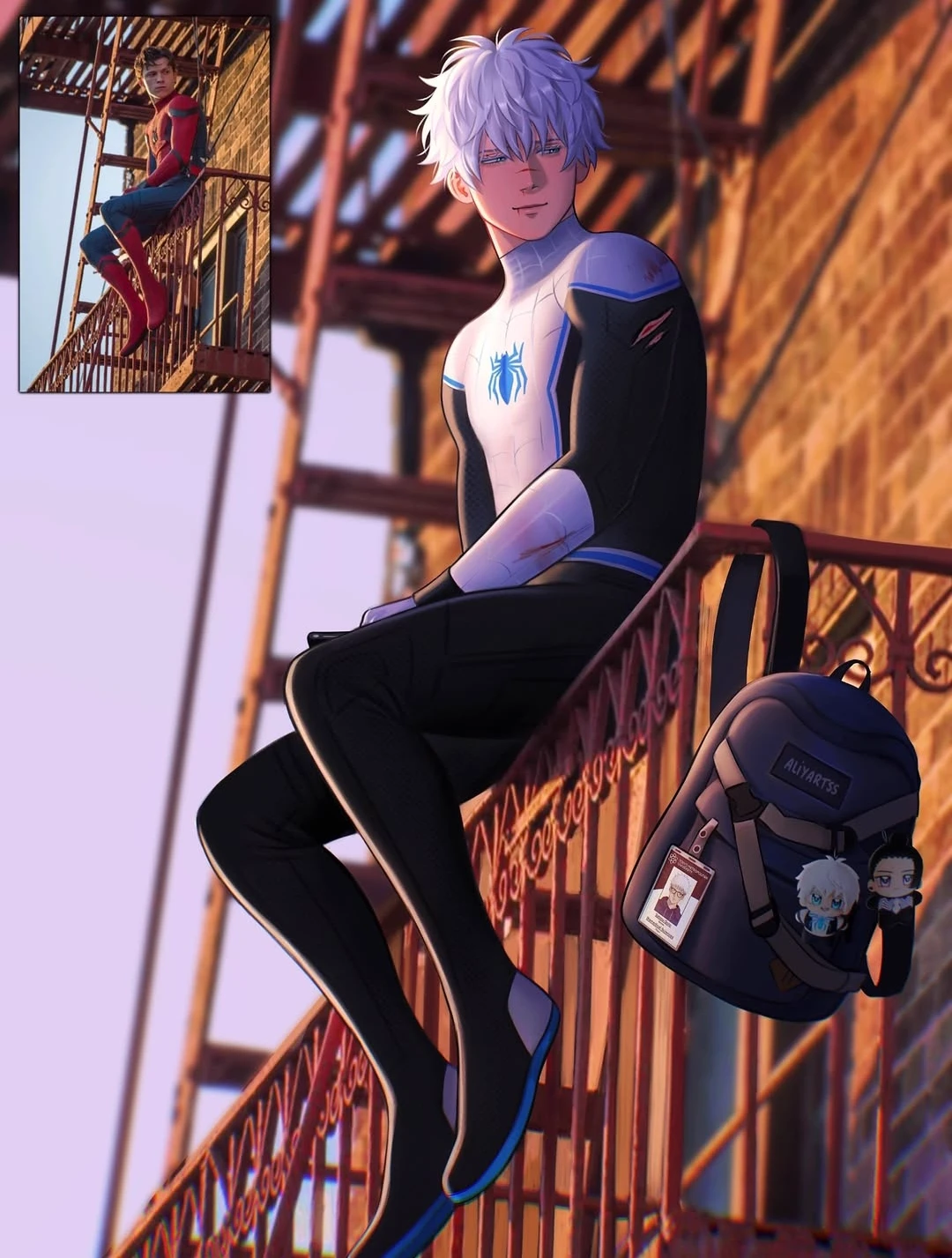satoru gojo - spiderman thumbnail