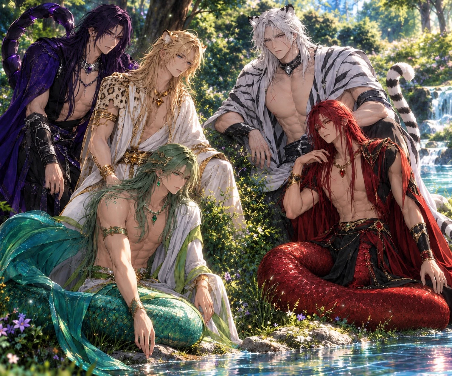 your five beastmates..  thumbnail