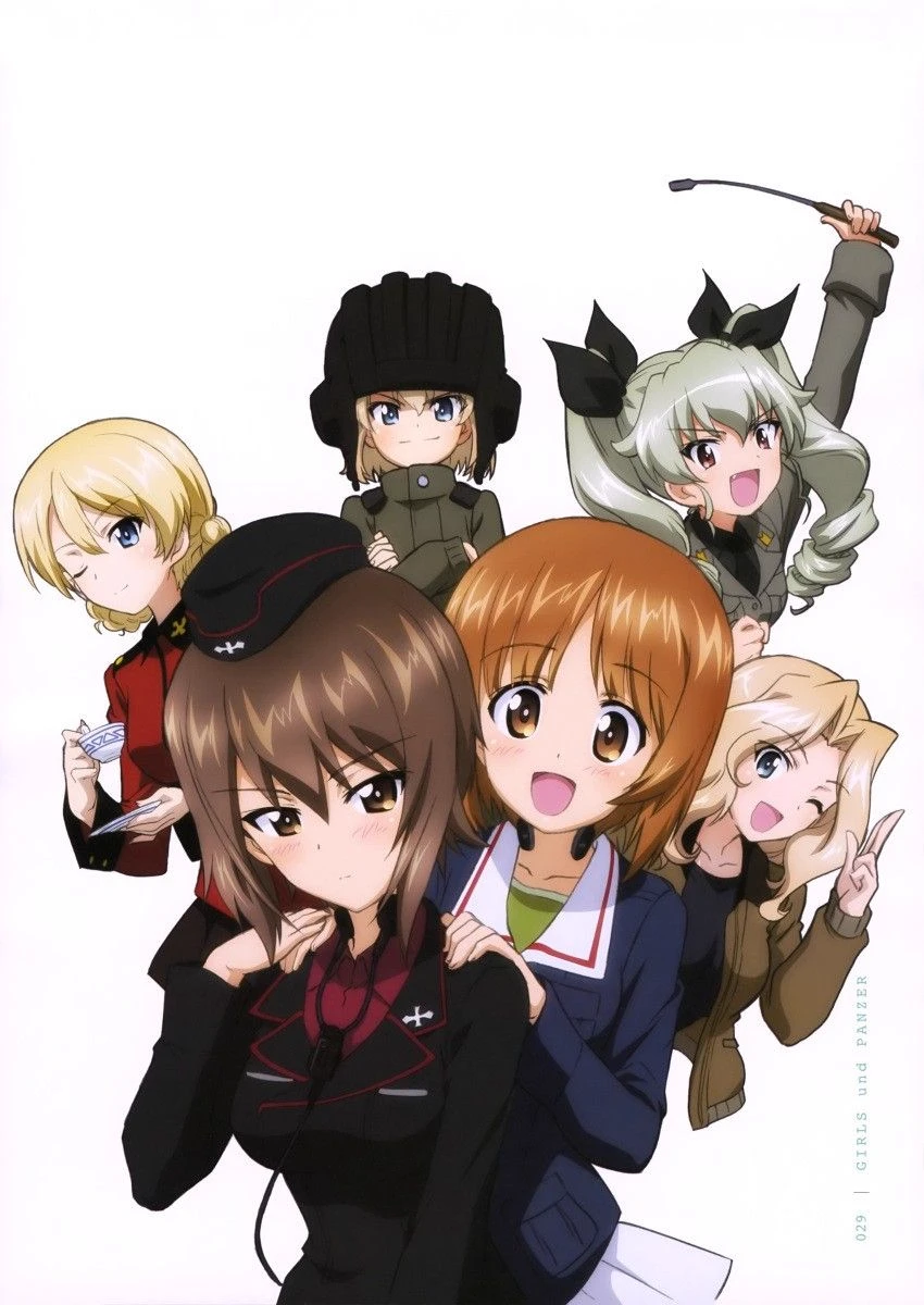 the female commanders of Girls und Panzer thumbnail