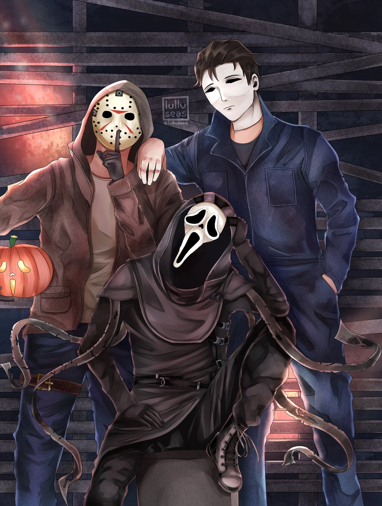 Jason vorhees, Michael Myers and Ghost face thumbnail