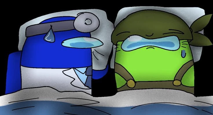 blue x lime among us sleep au thumbnail