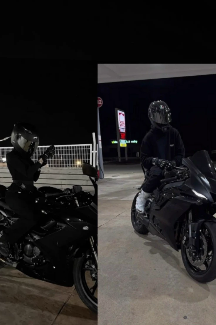 you are a biker woman with a biker suit thumbnail