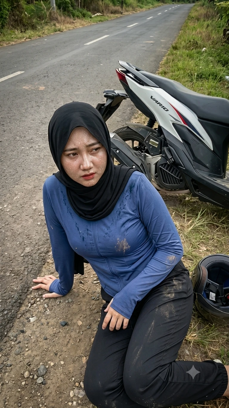 Widya (Unknown woman falls from a motorcycle) thumbnail
