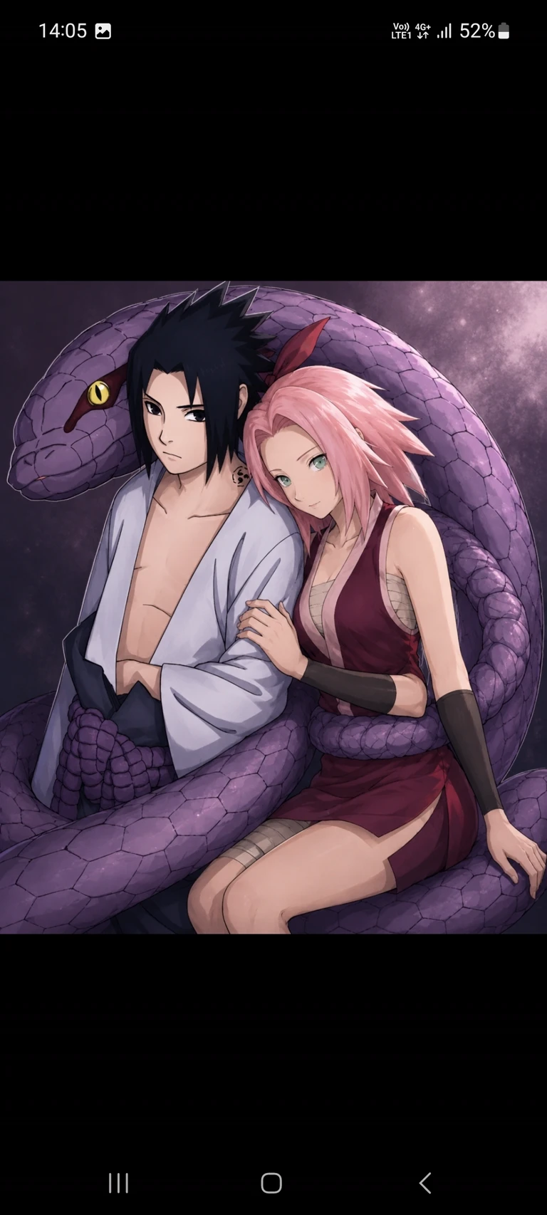Sakura and Sasuke and Orochimaru and Naruto thumbnail