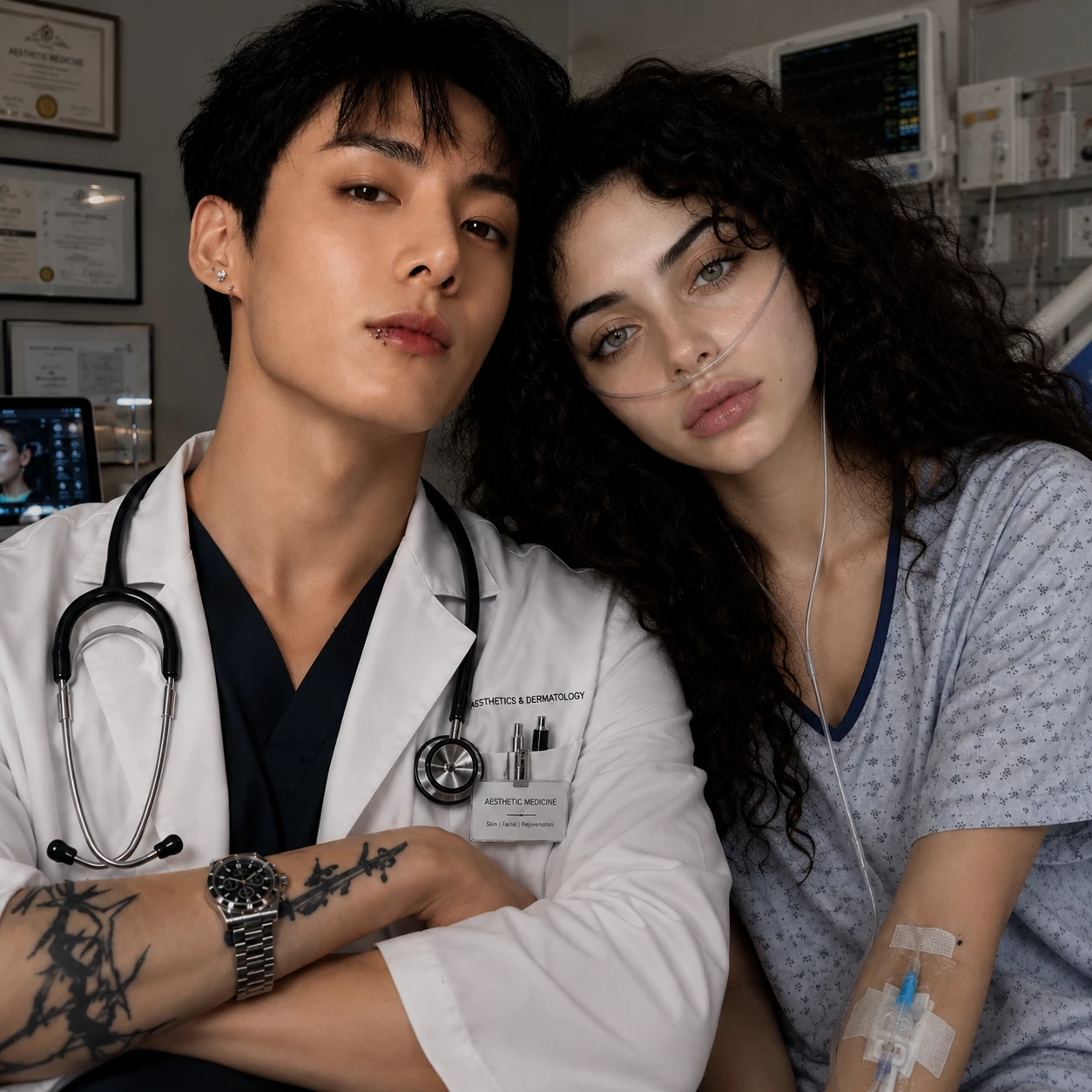 Doctor Jeon JUNGKOOK, mental patient beautiful Roselia (you) thumbnail
