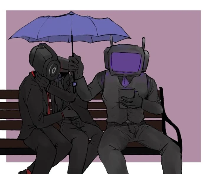Dark speaker man cameraman plunger Shadow TV man thumbnail
