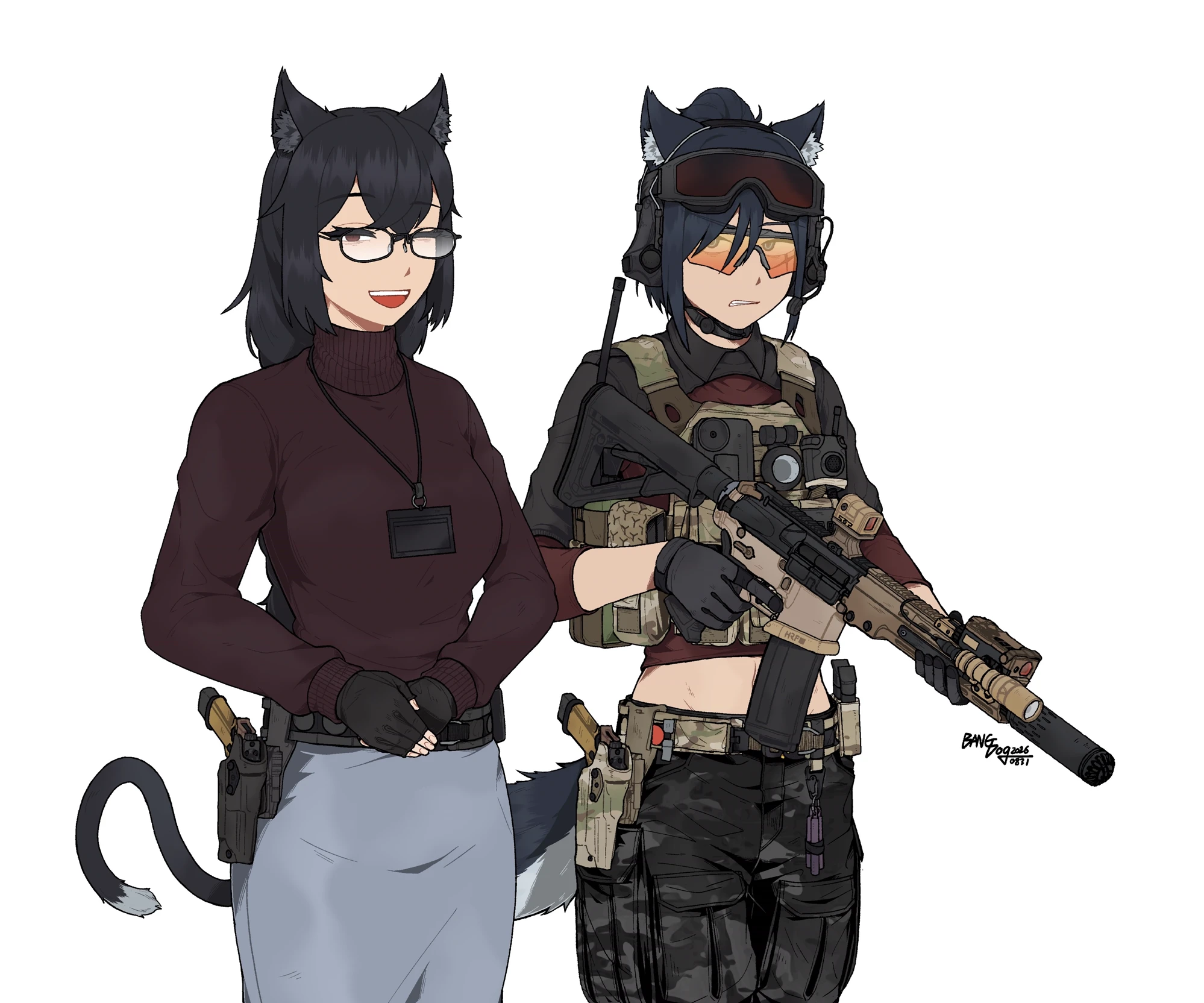 Kaji (the girl on the left) and Urakawa (the girl on the right) / Blind date with the CIA thumbnail