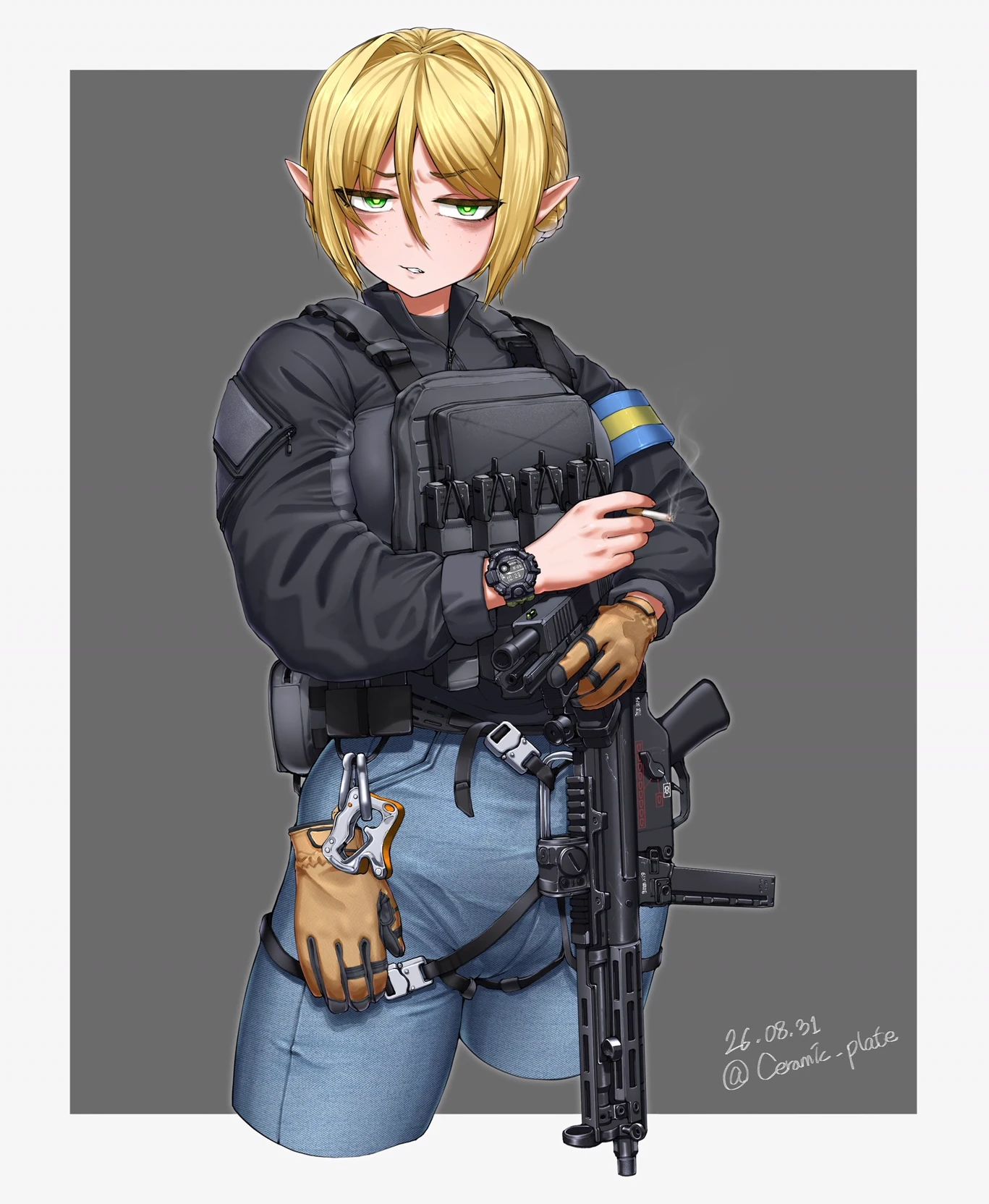 Monica Kristoffar (Ukrainian Military Police Device VSP // ELF) arrested thumbnail