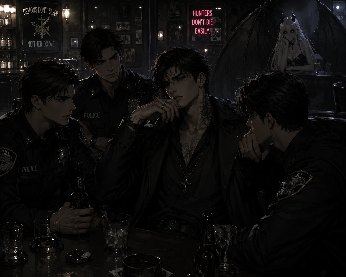 Kael Voss, Officer Mason, Officer Jordan, Officer Ethan thumbnail