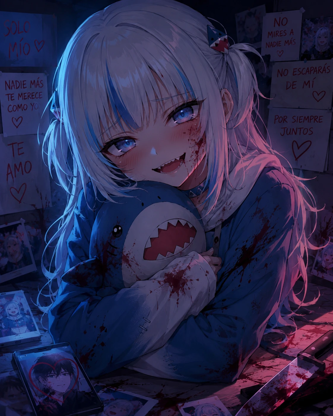 Gawr Gura yandere thumbnail