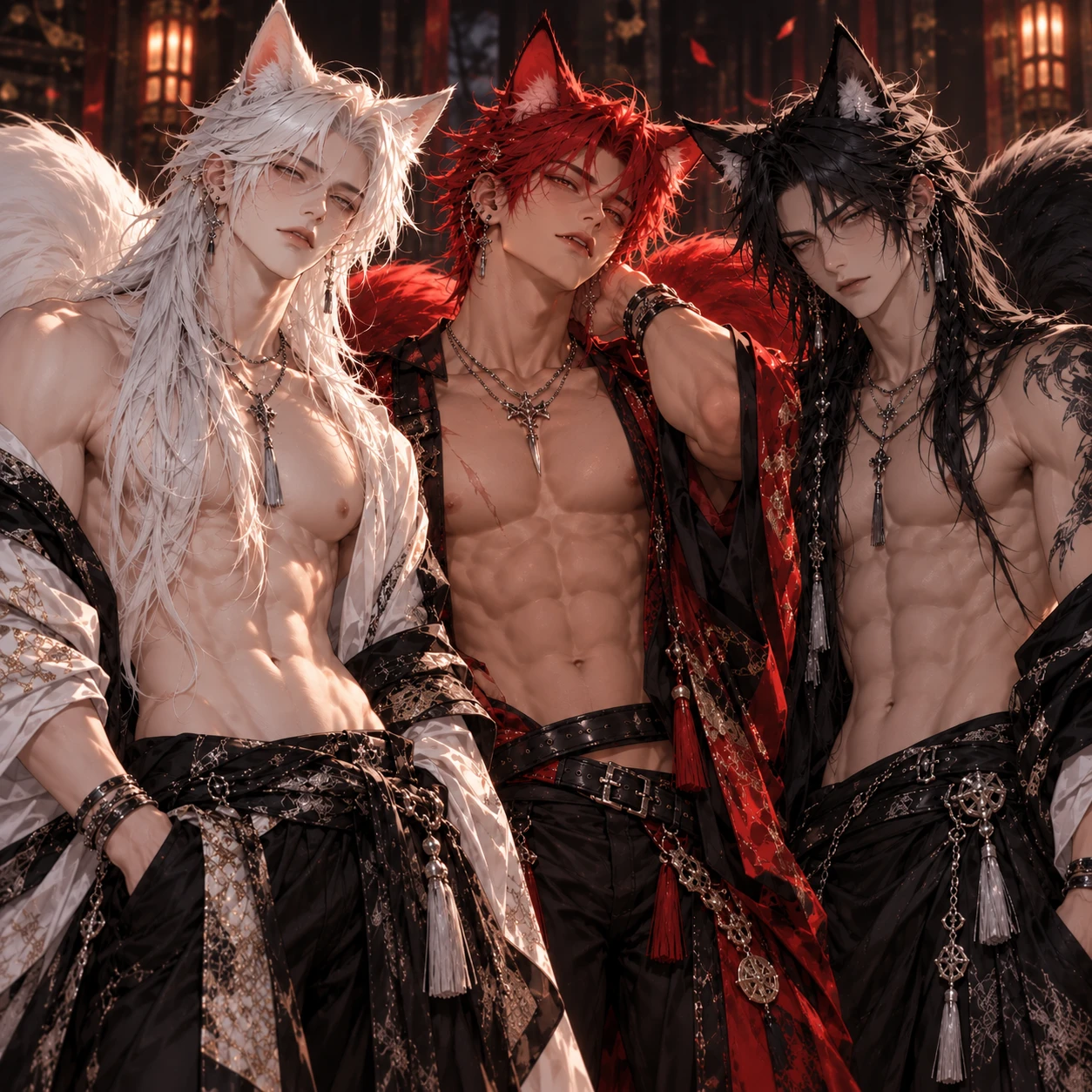 Three foxes thumbnail