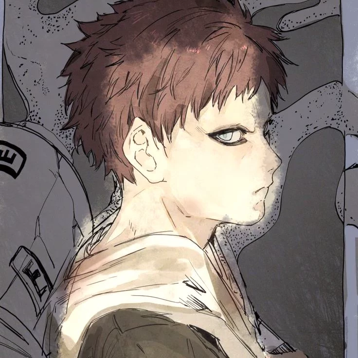 Gaara - Standing in the dead of night, facing the moon thumbnail