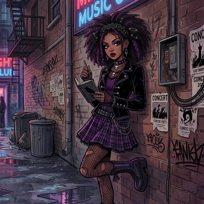 Kitty - goth damsel in distress thumbnail