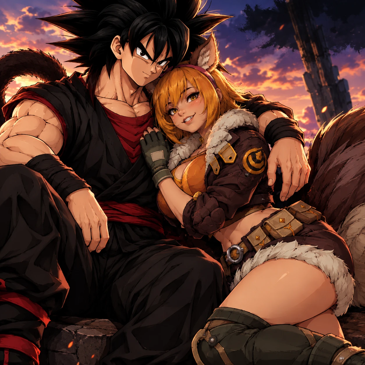 Saiyan x squirrel girl  thumbnail