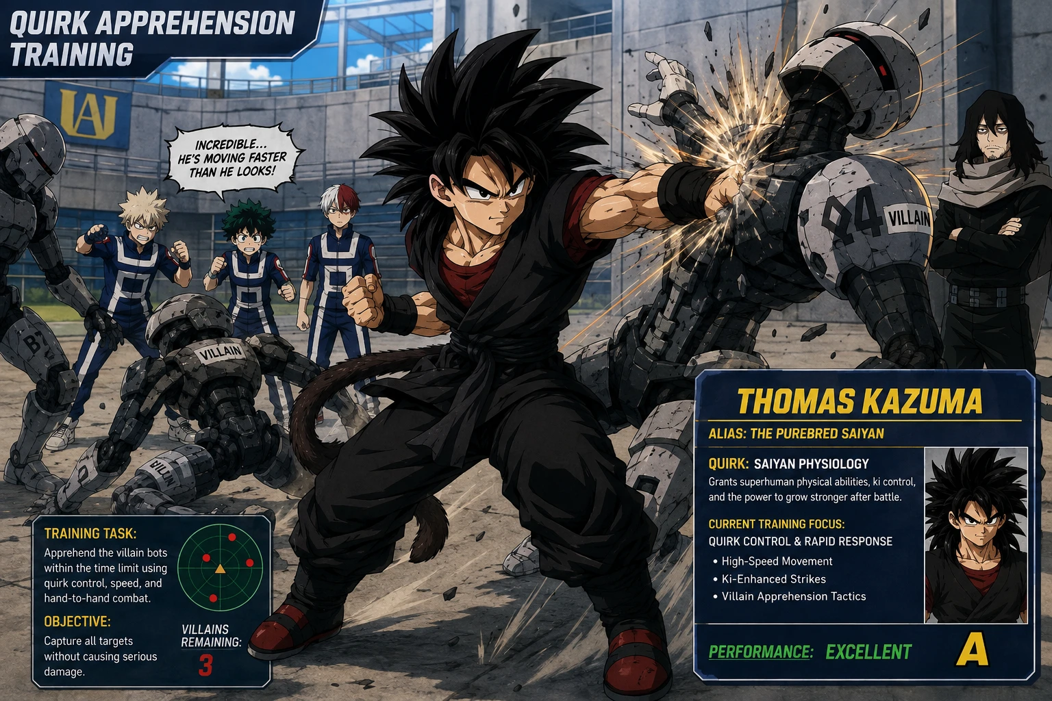 Quirk apprehension x Saiyan user thumbnail