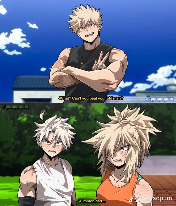 katsuki bakugo and the twins thumbnail