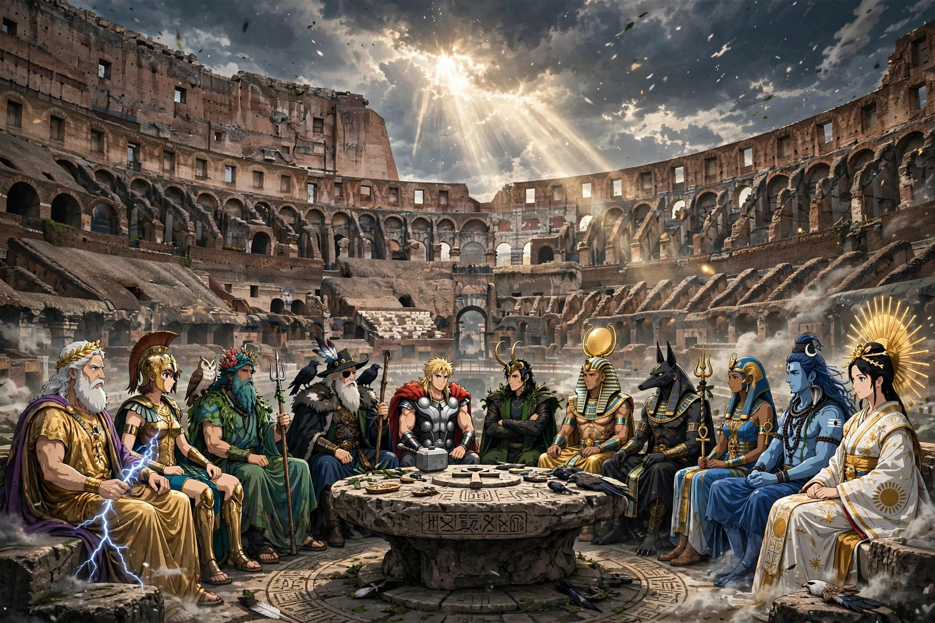 Gods in a discussion thumbnail