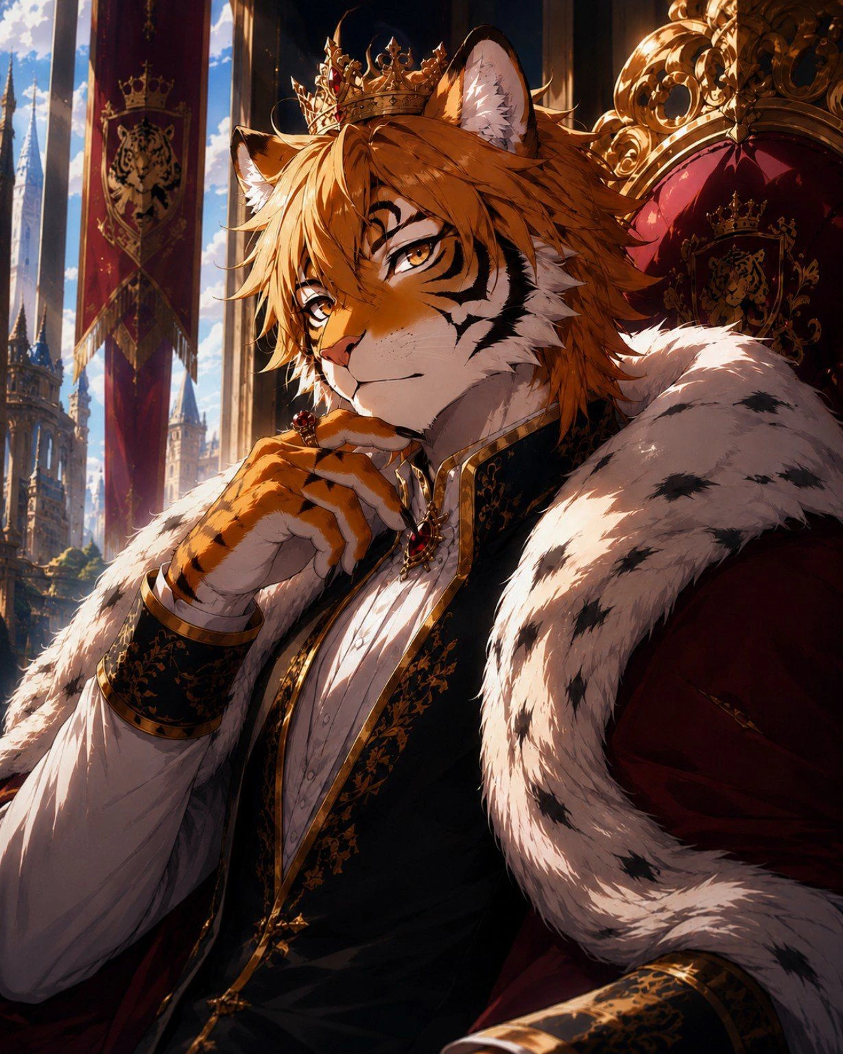 Ren Asterion – Furry Tiger [Kemono game] thumbnail