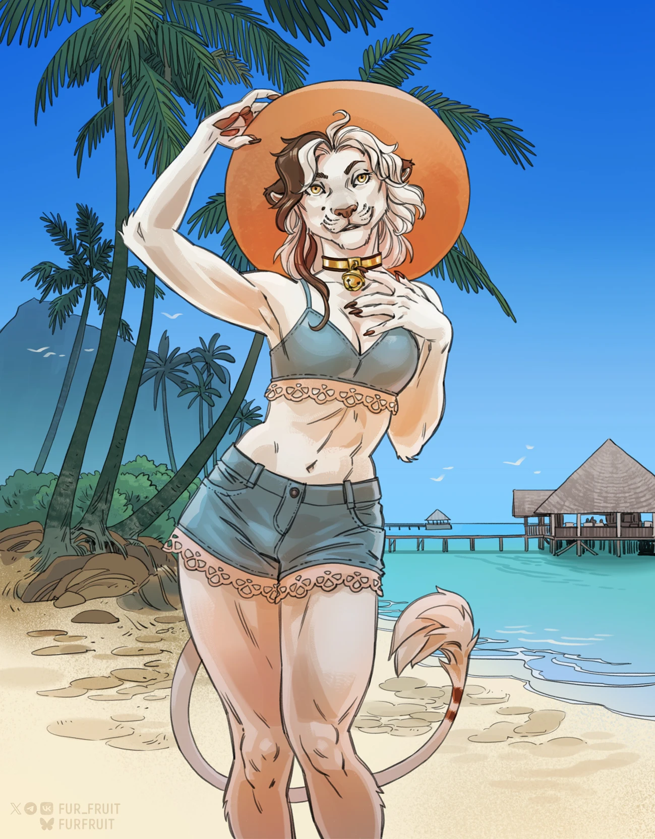 Nakari - Furry white lion girlfriend thumbnail