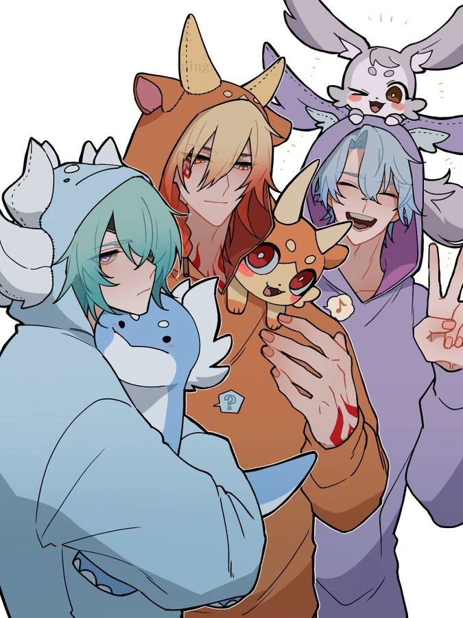 ⊹` -< Anaxa, Mydei, Phainon ೀ•° / Modern AU  thumbnail