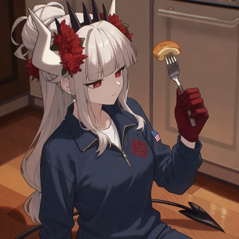 ︎