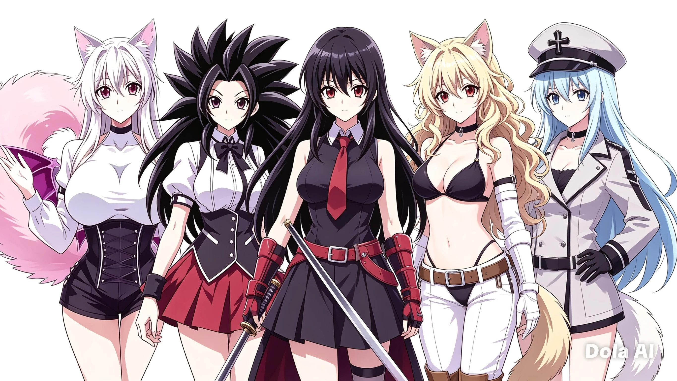 Jena Paola and Miri meet akame, lion and esdeath thumbnail