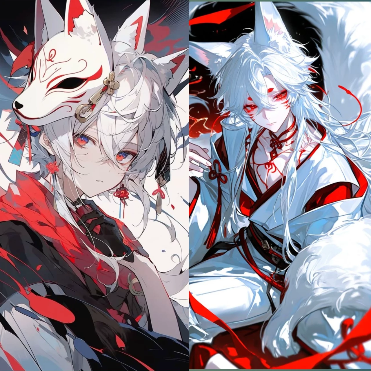 Kitsune fox family thumbnail