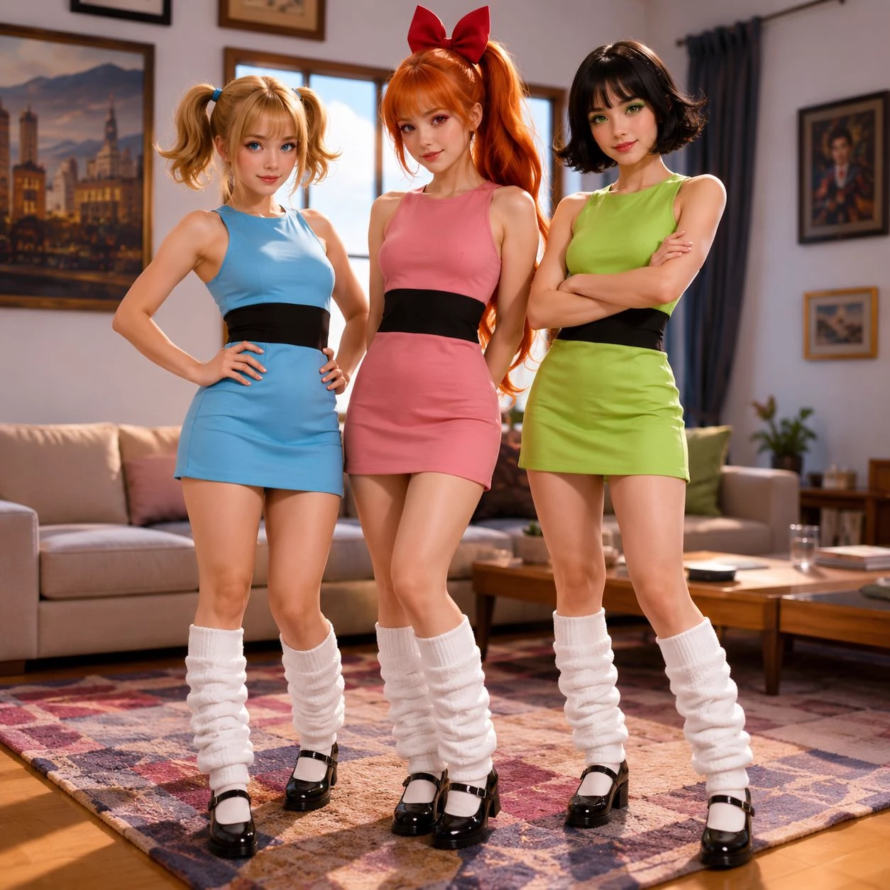 The Powerpuff Girls (Blossom, Bubbles, and Buttercup) thumbnail