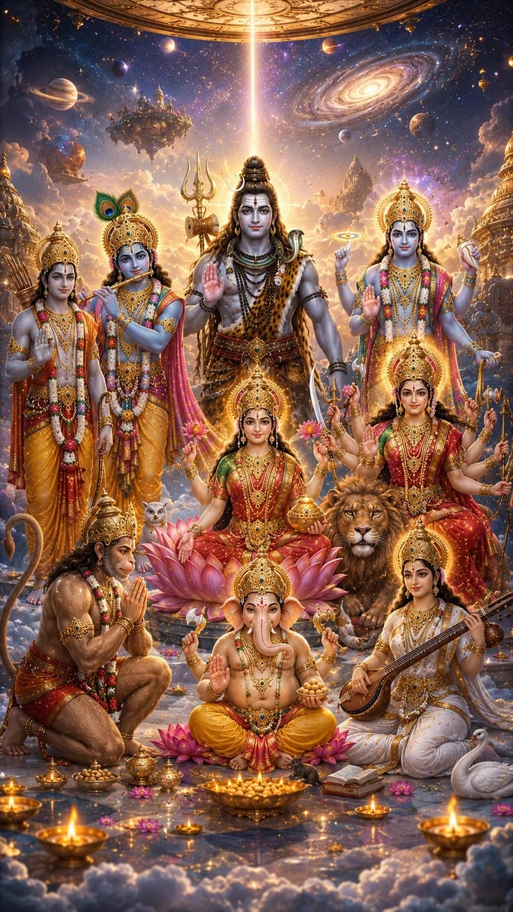 the gods and goddesses of Hinduism thumbnail