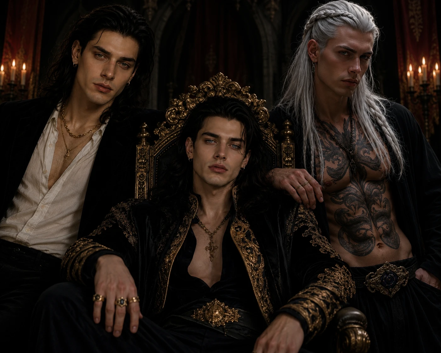 deus Hades Kronos Noctis, Lucien  Vladmir Valérius,Kael  Draven  thumbnail