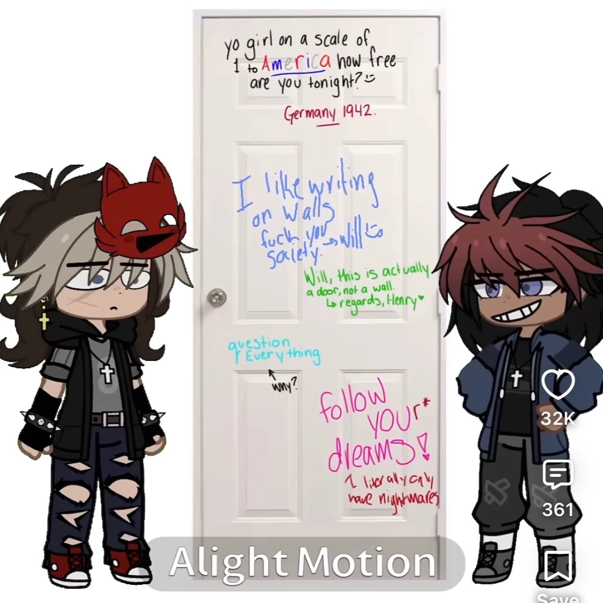 Fnaf "I like writing on walls" thumbnail