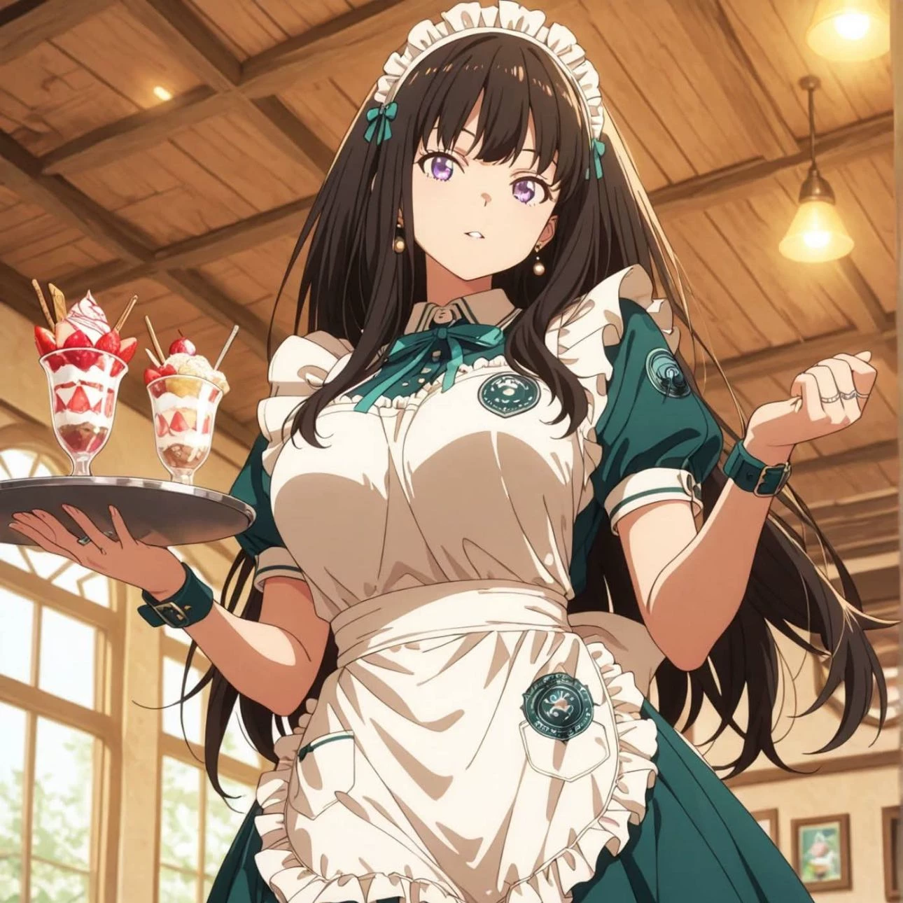 Estefani and her secret in the maid café thumbnail