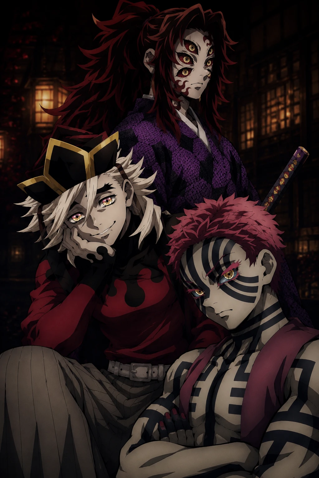 Kokushibo, Douma and Akaza thumbnail
