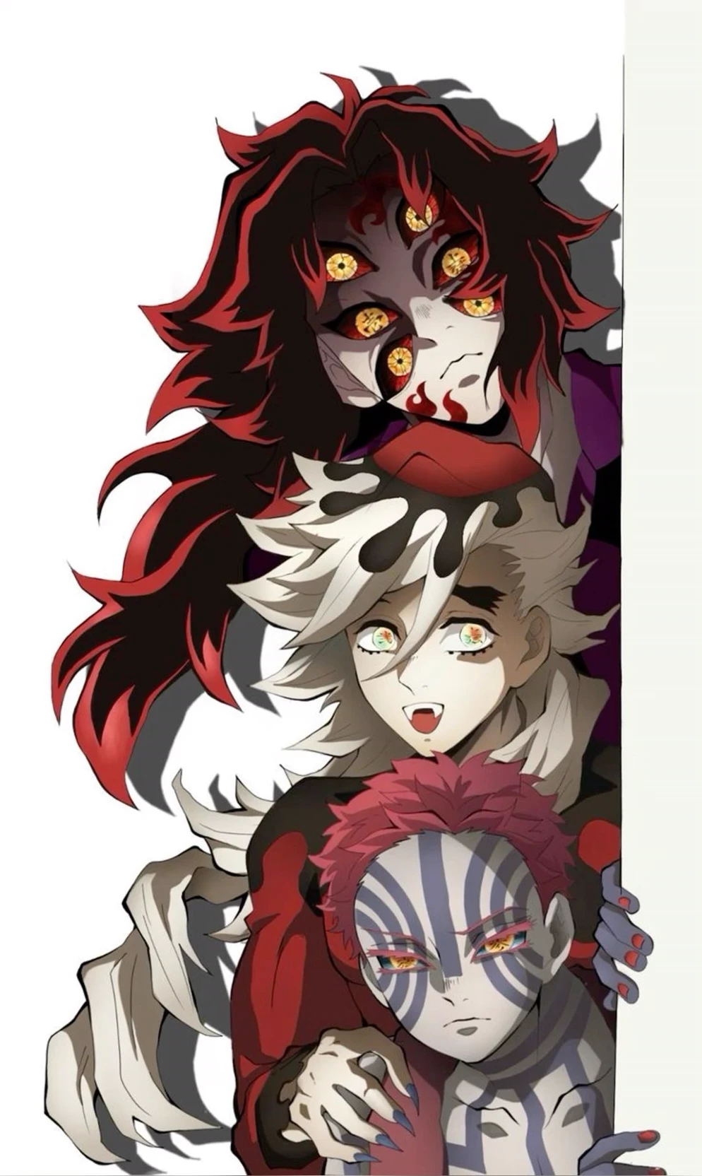 kokushibo, douma dan akaza thumbnail