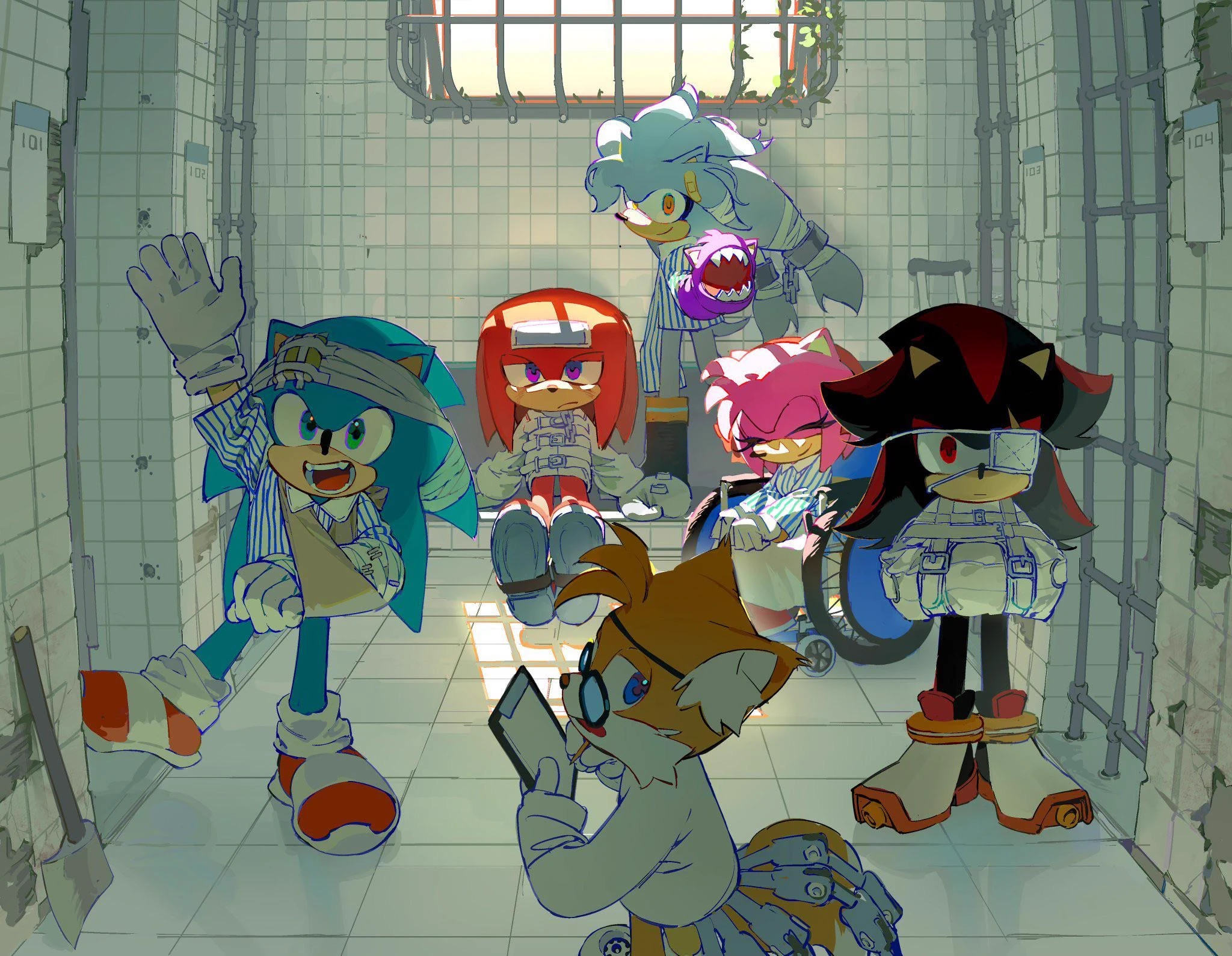 Sonic Team — Psychiatric Hospital AU thumbnail