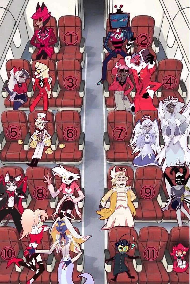 Hazbin Hotel on the plane ✈️ thumbnail