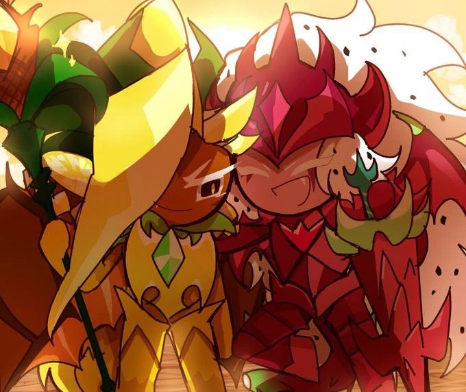 pineapple dragon cookie~ (pitaya pineapple) thumbnail