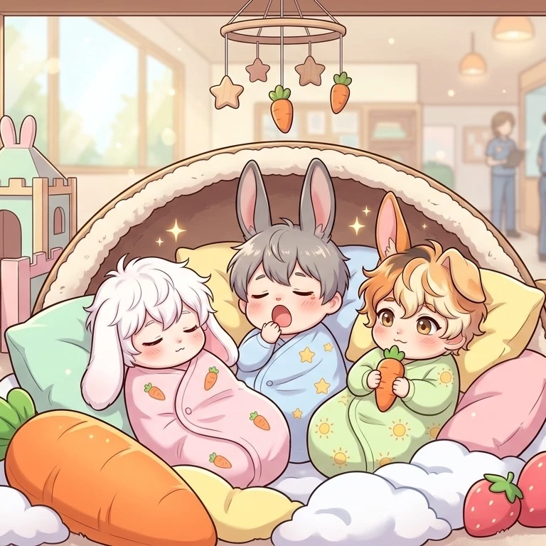 Bunny-Hybrid Triplets (Lily, Clover, Poppy) thumbnail