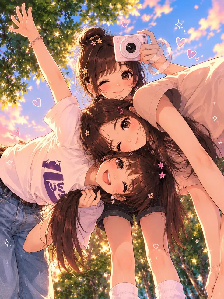 moon. Lia and Lucia: your 3 girlfriends since birth thumbnail