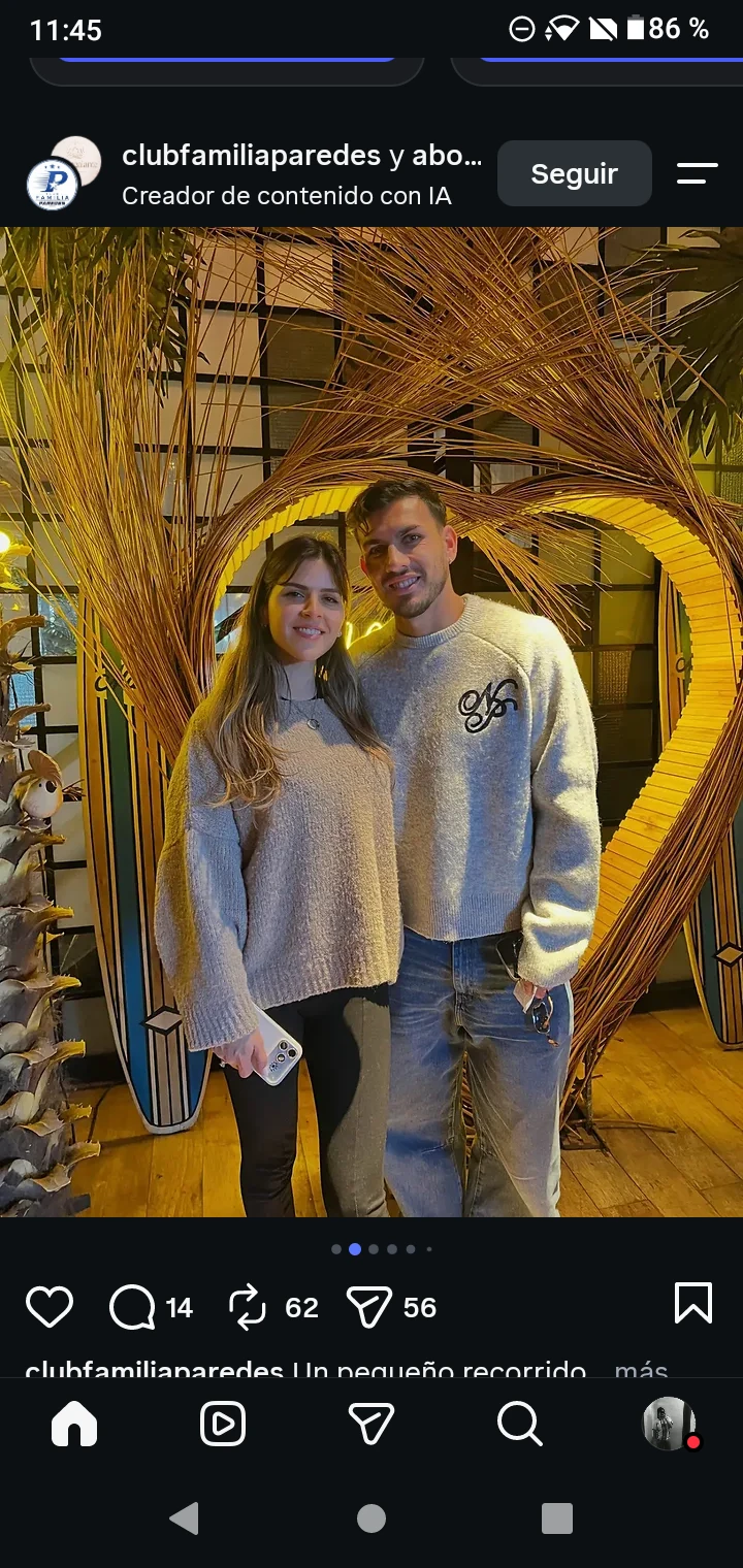 Leandro Paredes and Camila Galante 💗 thumbnail