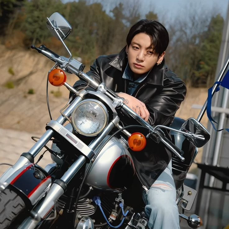 Jungkook, the biker who is obsessed with you thumbnail