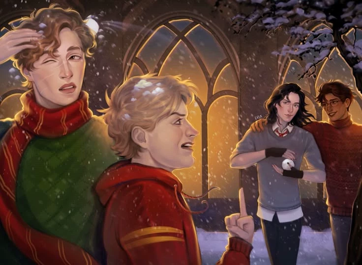 Remus Lupin, Sirius Black, Lily Evans, James Potter, Peter Pitegrue. thumbnail
