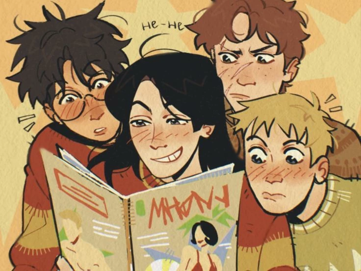 Siruis Black, Remus Lupin, James Potter, Lily Evans, Peter Pittegrew thumbnail