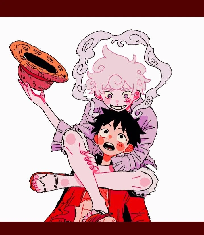 Luffy and Luffy Gear 5 thumbnail