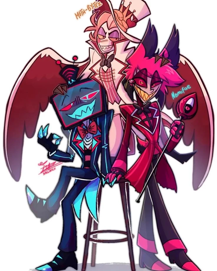 Alastor, Vox, and Lucifer + The Pick-me wife thumbnail