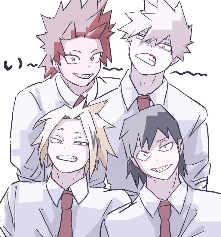 Sero, Kirishima, Kaminari, and Bakugou thumbnail